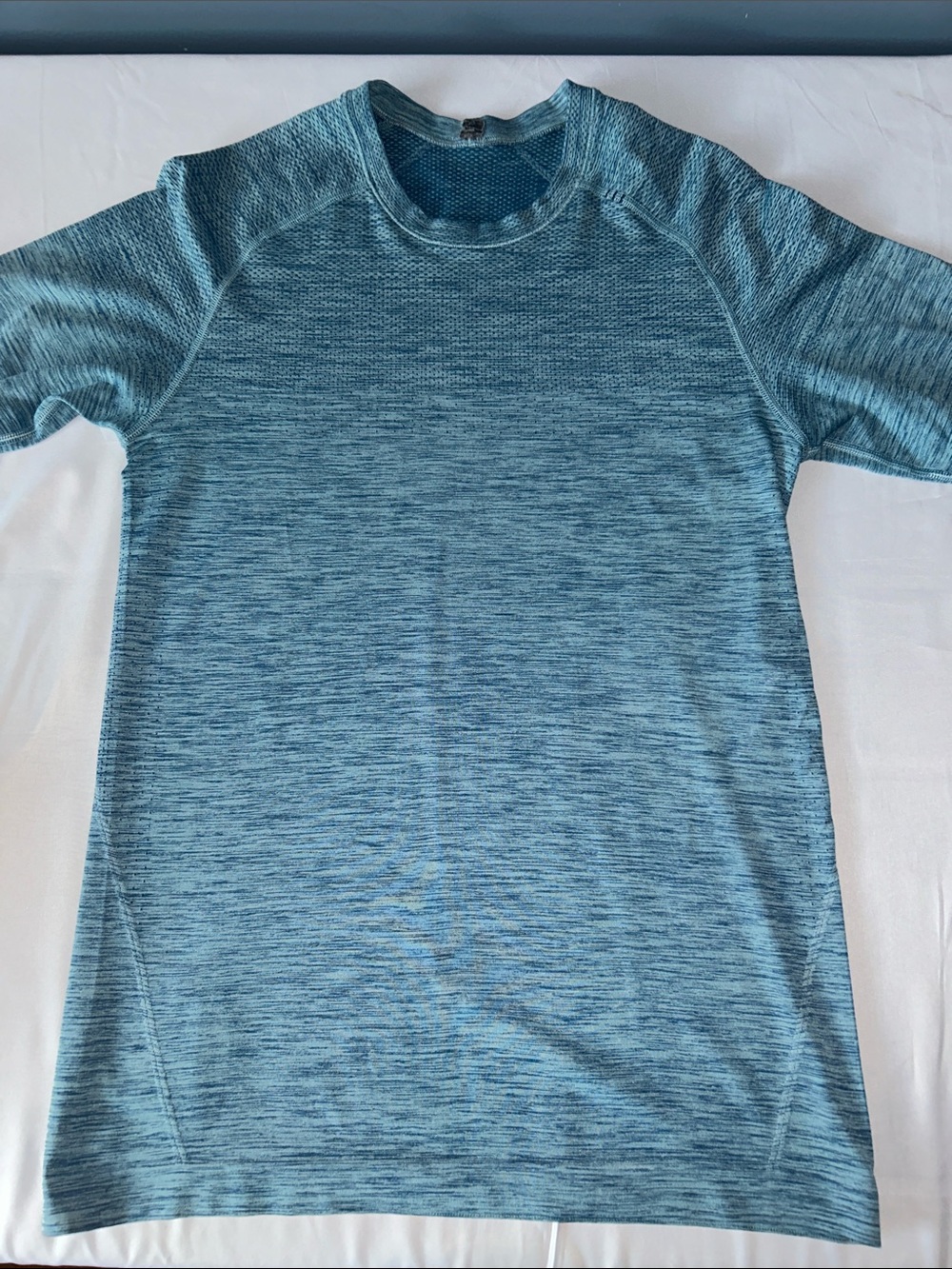 lululemon athletica Women's Short Sleeve Heathered Teal Top